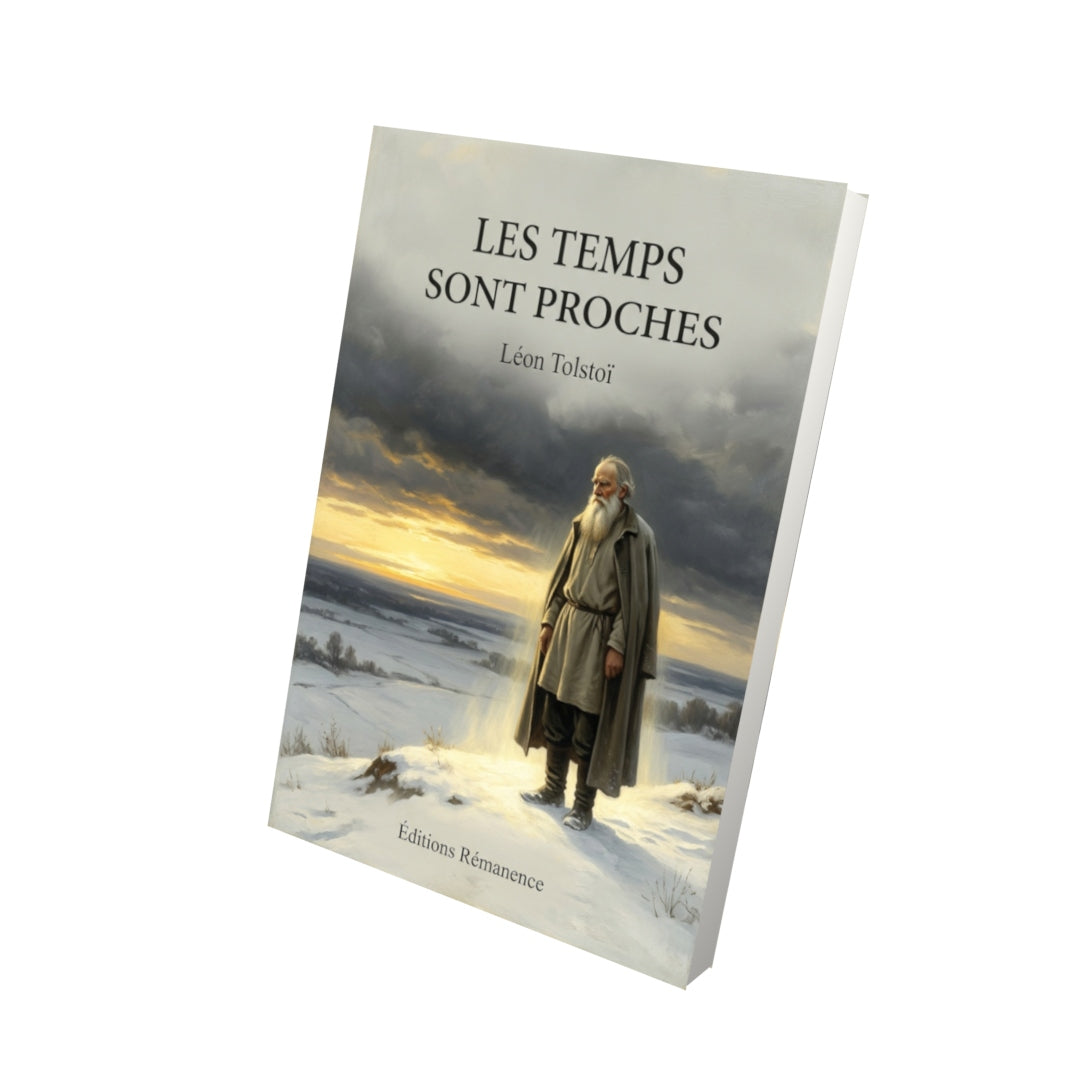 Livre Les temps sont proches par Léon Tolstoï - Vue 3D - Editions Remanence