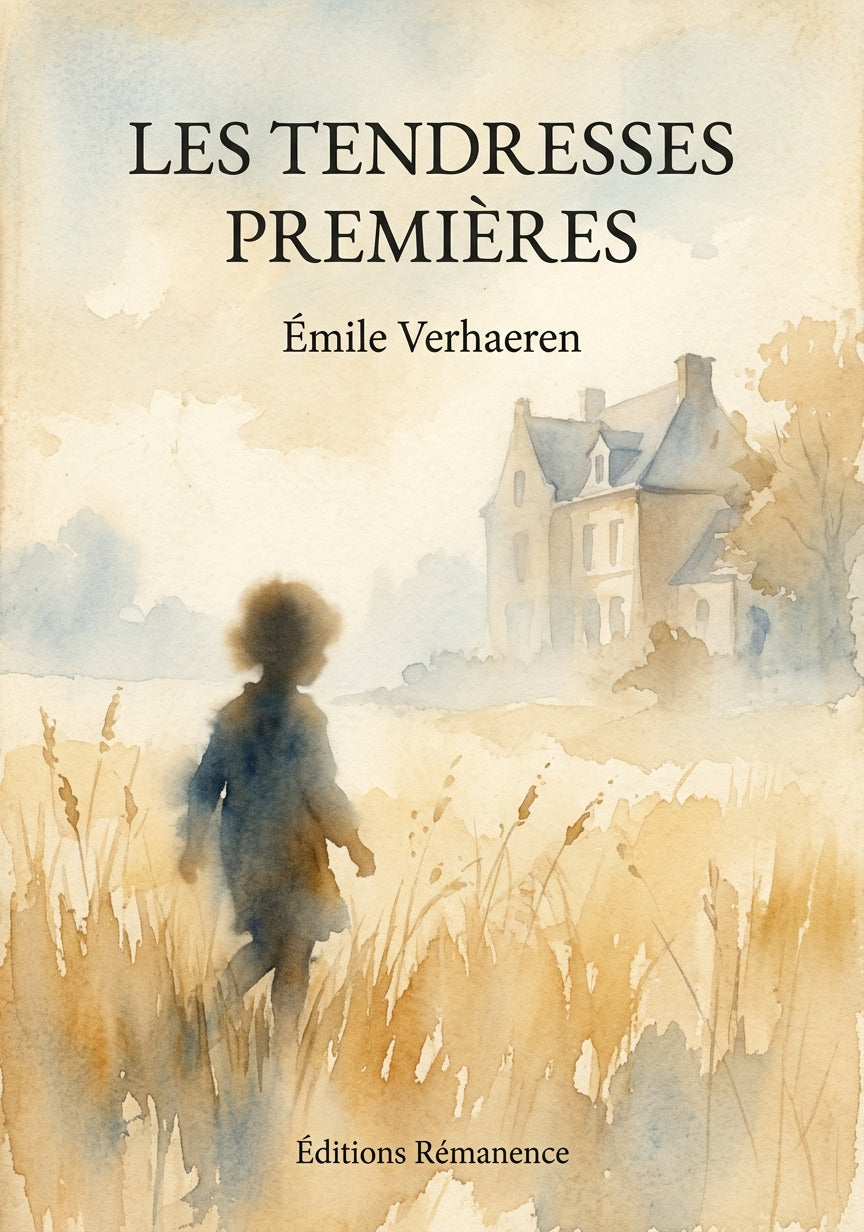 Livre Les tendresses premières par Émile Verhaeren - Couverture - Editions Remanence