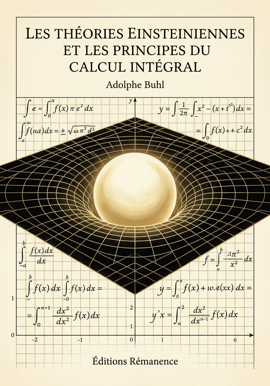 Livre Les Théories einsteiniennes et les principes du calcul intégral par Adolphe Buhl - Couverture - Editions Remanence