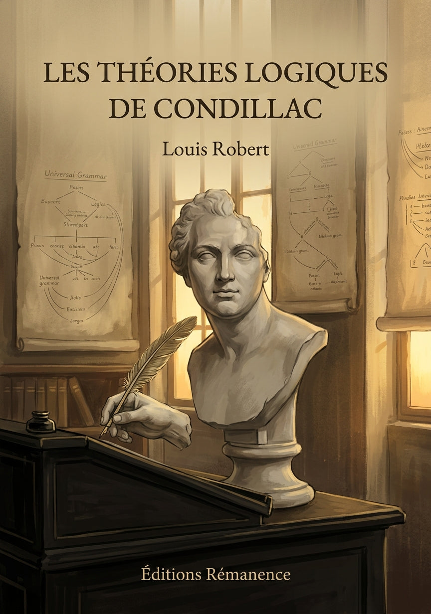 Livre Les Théories logiques de Condillac par Louis Robert - Couverture - Editions Remanence
