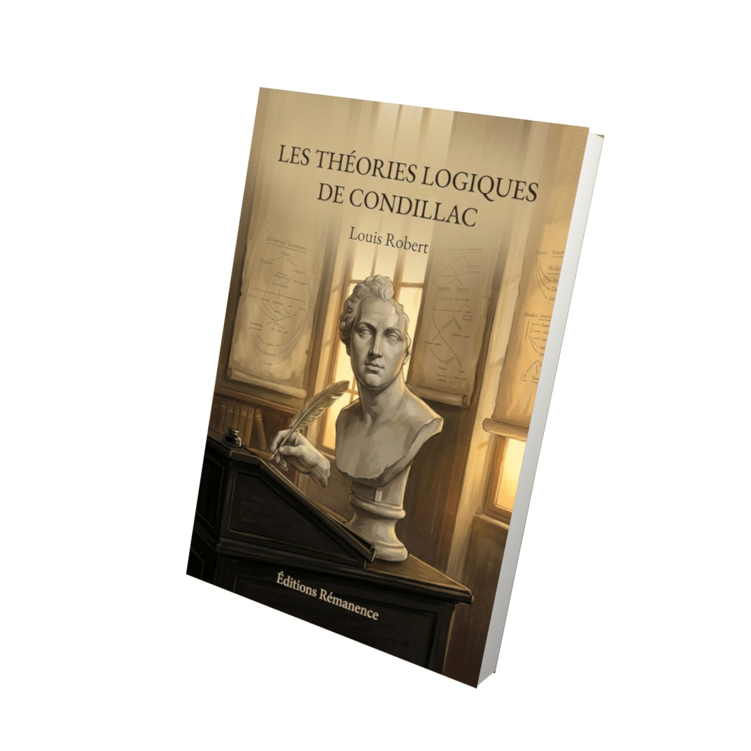 Livre Les Théories logiques de Condillac par Louis Robert - Vue 3D - Editions Remanence
