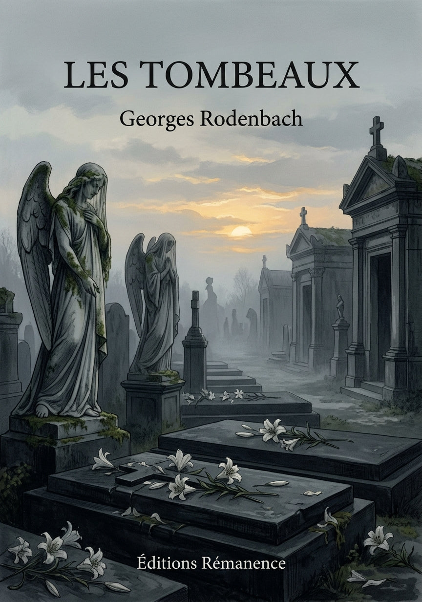 Livre Les Tombeaux par Georges Rodenbach - Couverture - Editions Remanence