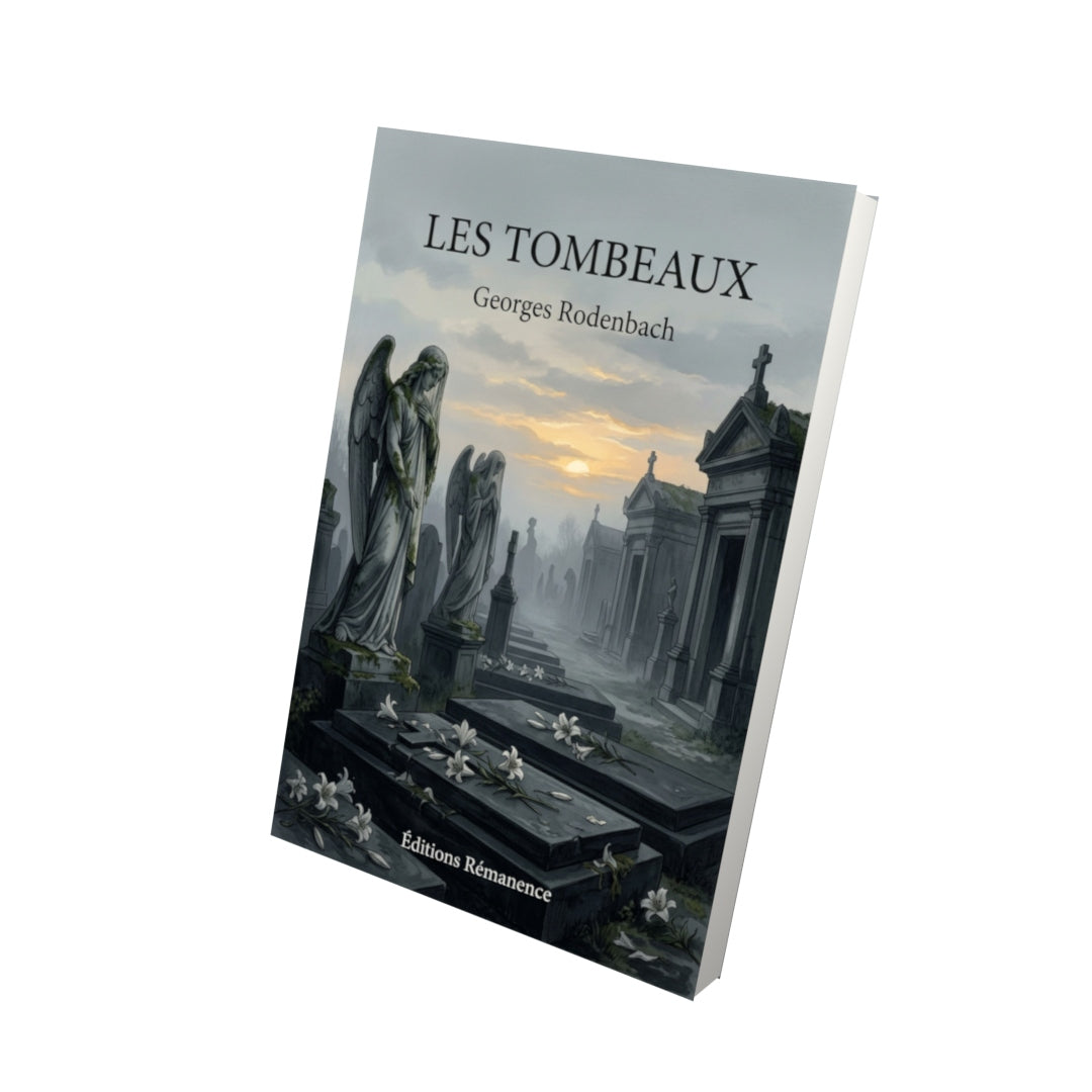 Livre Les Tombeaux par Georges Rodenbach - Vue 3D - Editions Remanence