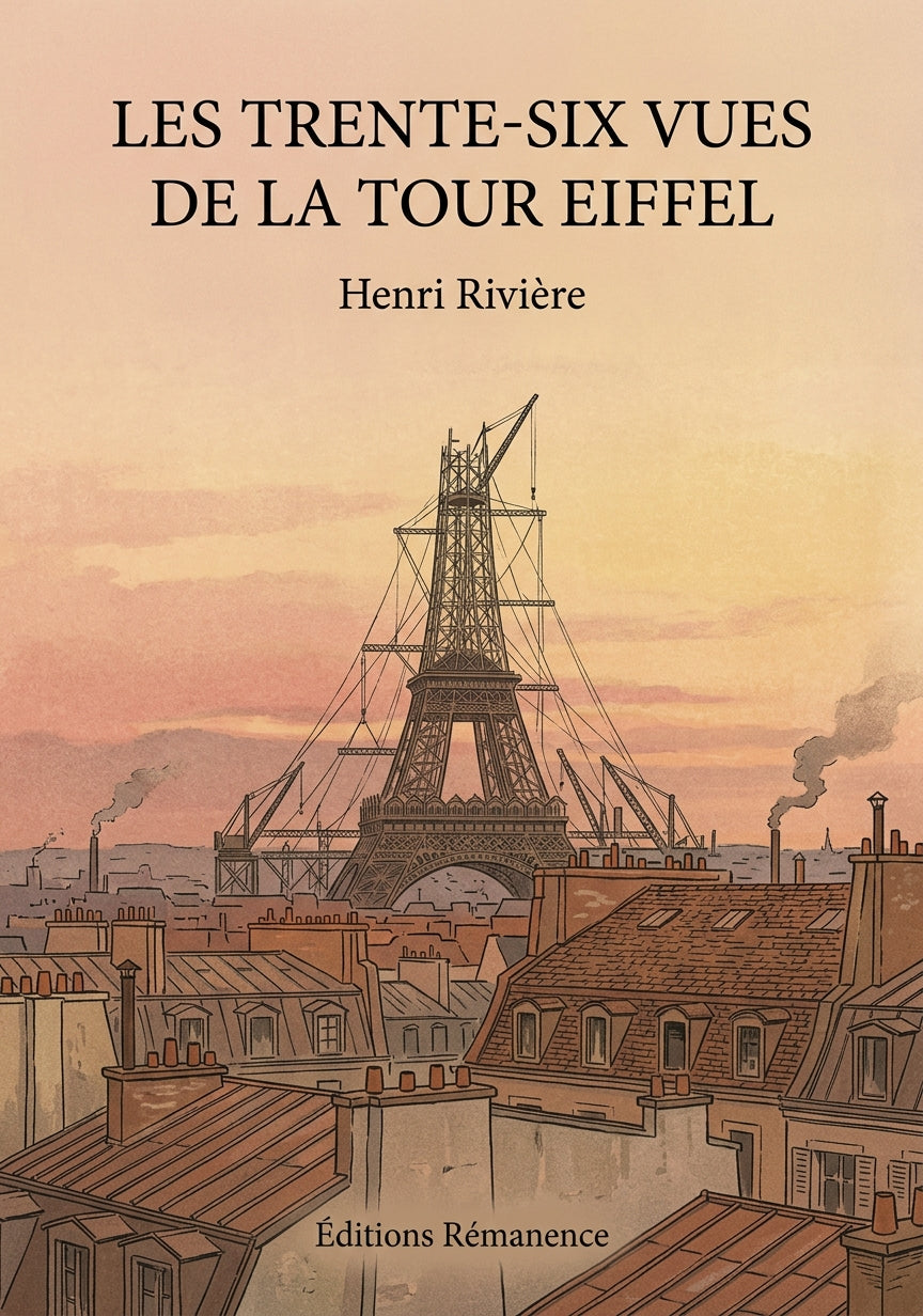 Livre Les trente-six vues de la Tour Eiffel par Henri Rivière - Couverture - Editions Remanence