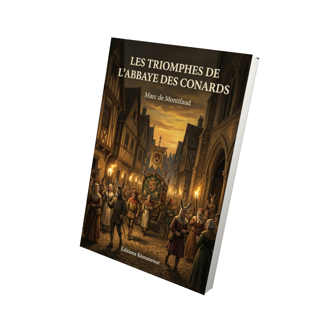 Livre Les Triomphes de l’abbaye des conards par Marc de Montifaud - Vue 3D - Editions Remanence