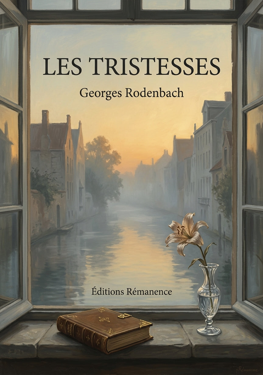 Livre Les Tristesses par Georges Rodenbach - Couverture - Editions Remanence