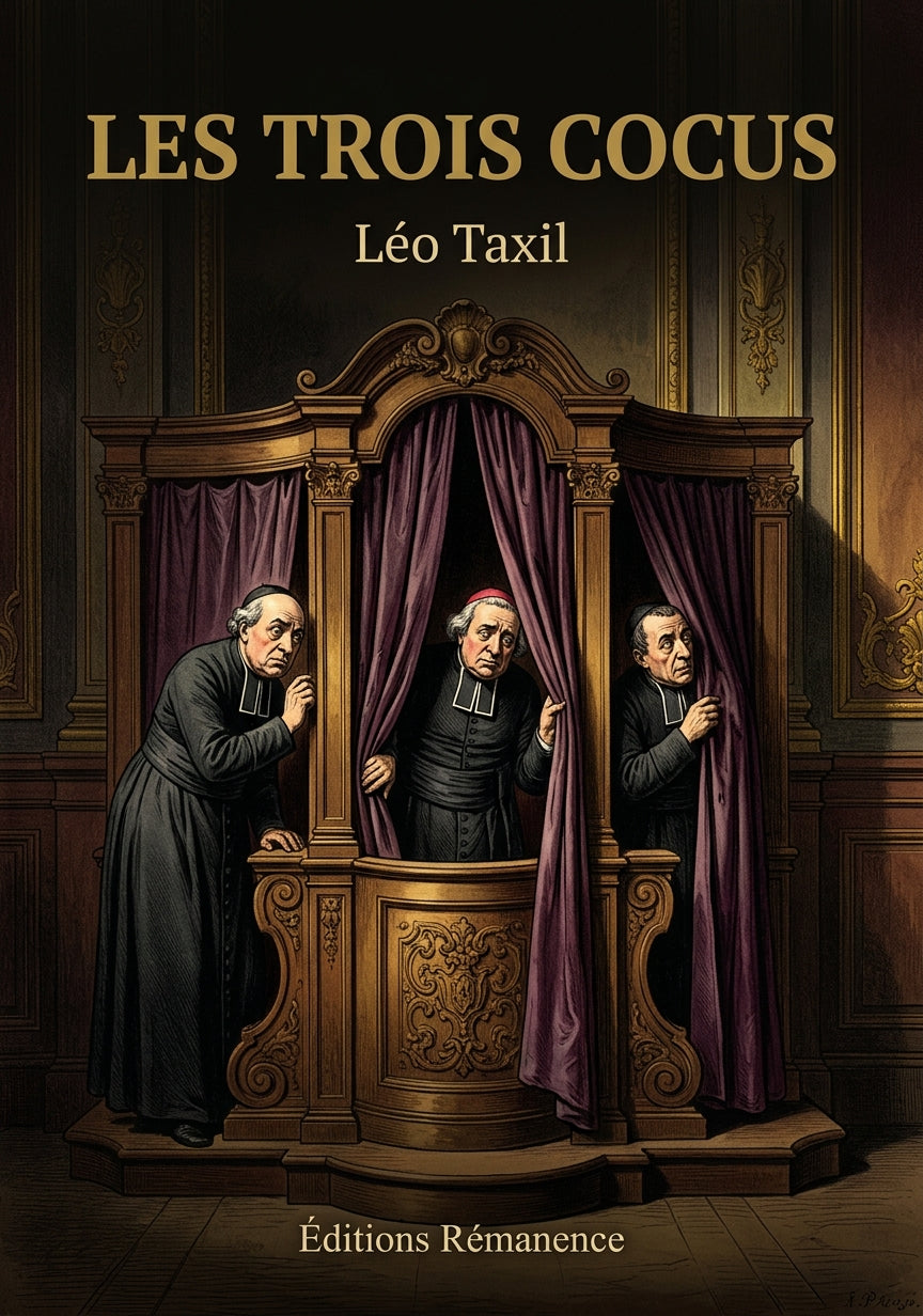 Livre Les trois cocus par Léo Taxil - Couverture - Editions Remanence