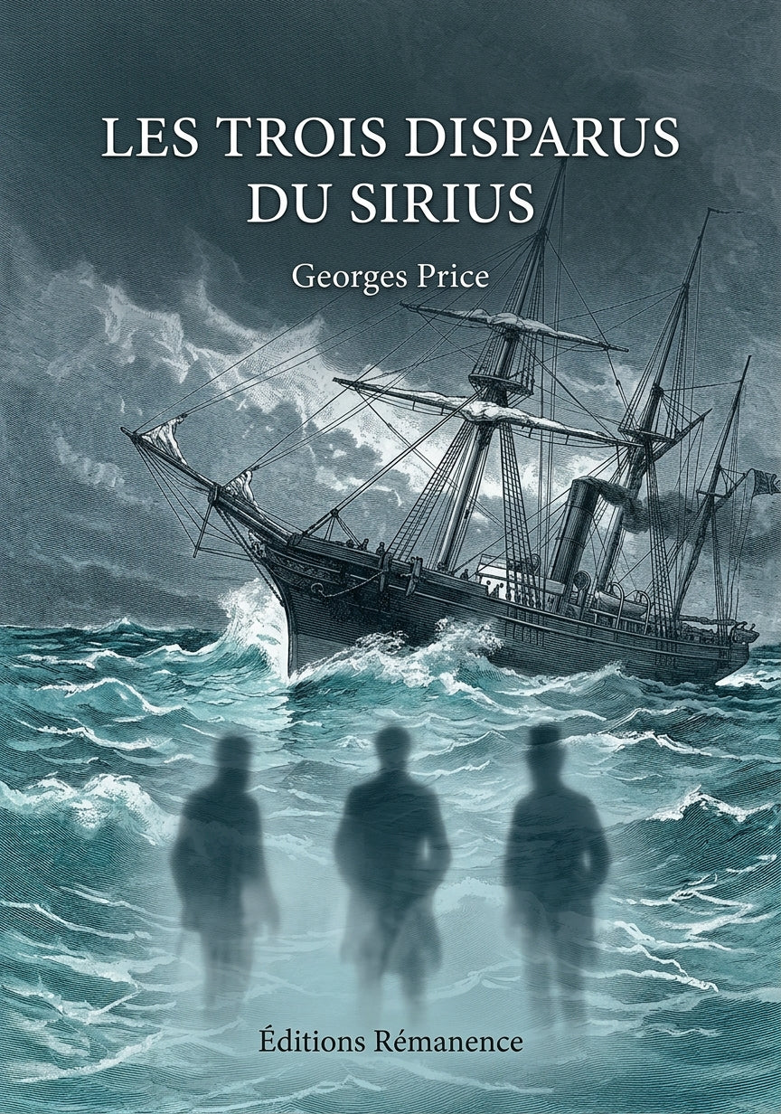 Livre Les trois disparus du Sirius par Georges Price - Couverture - Editions Remanence