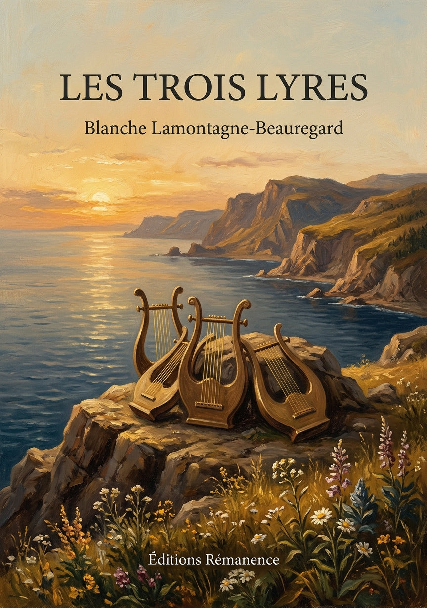 Livre Les trois lyres par Blanche Lamontagne-Beauregard - Couverture - Editions Remanence