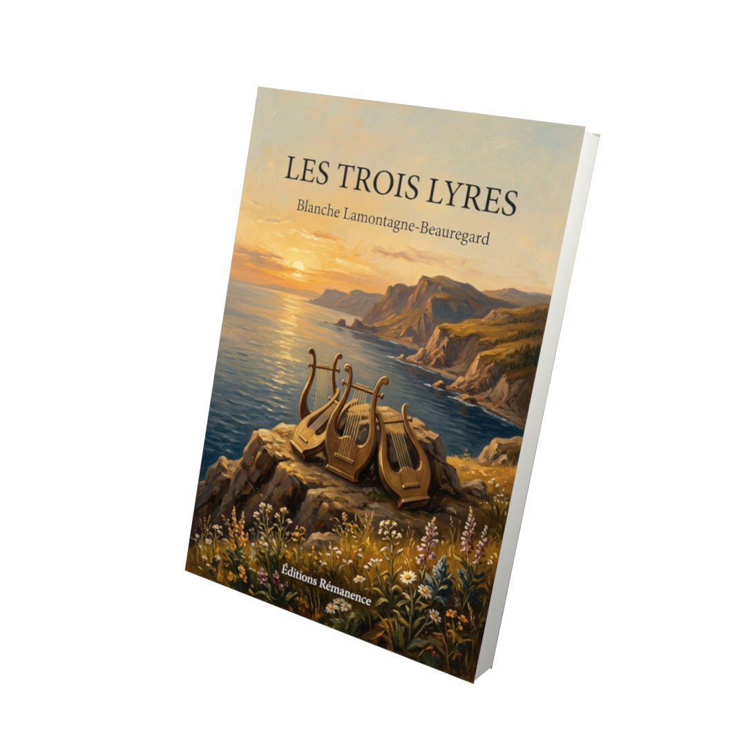Livre Les trois lyres par Blanche Lamontagne-Beauregard - Vue 3D - Editions Remanence