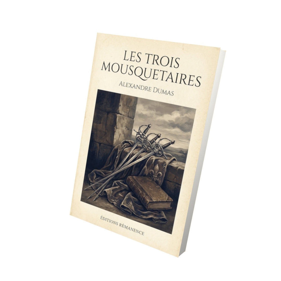 Livre Les Trois Mousquetaires-Alexandre Dumas - Vue 3D - Editions Remanence