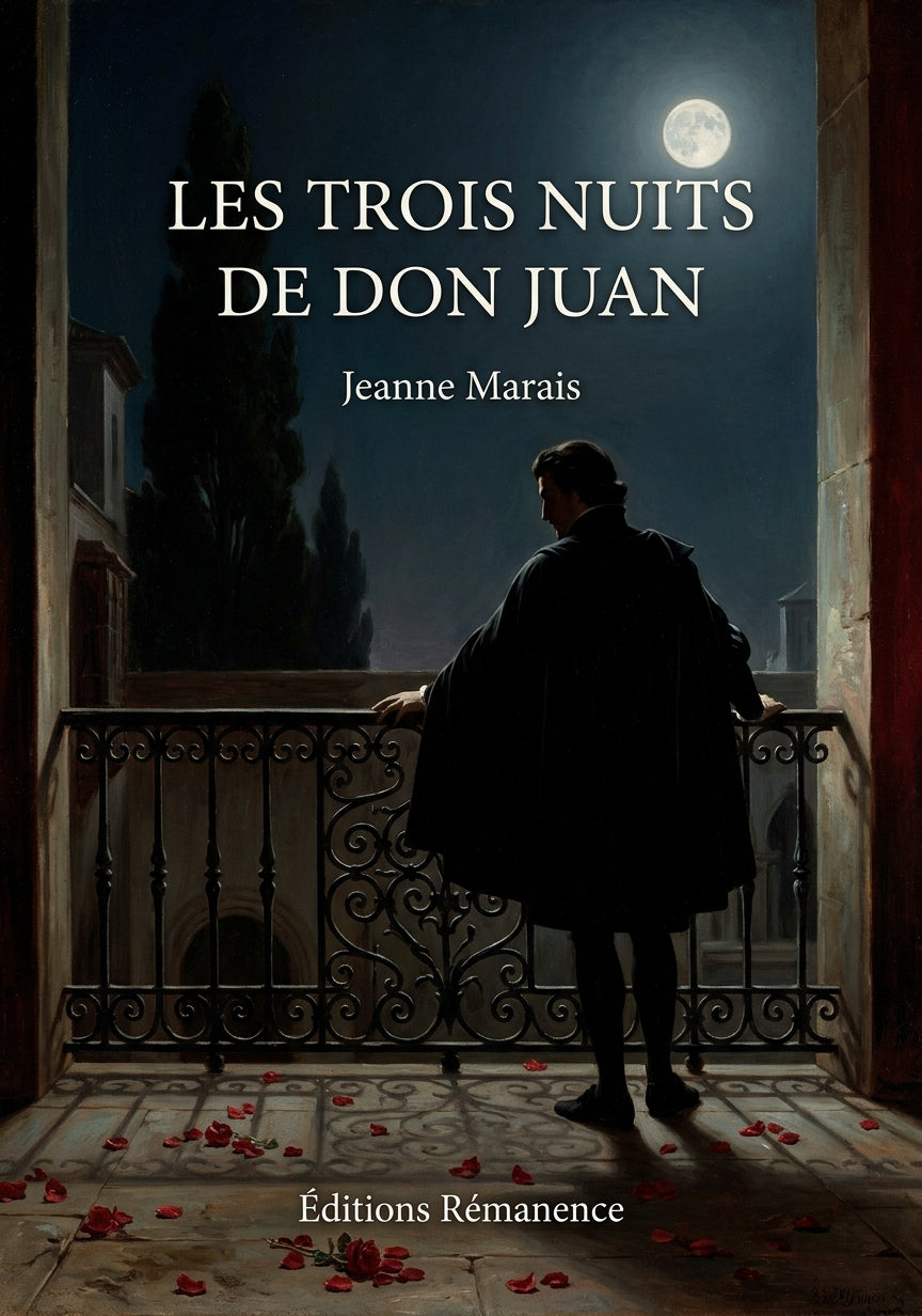 Livre Les Trois Nuits de Don Juan par Jeanne Marais - Couverture - Editions Remanence