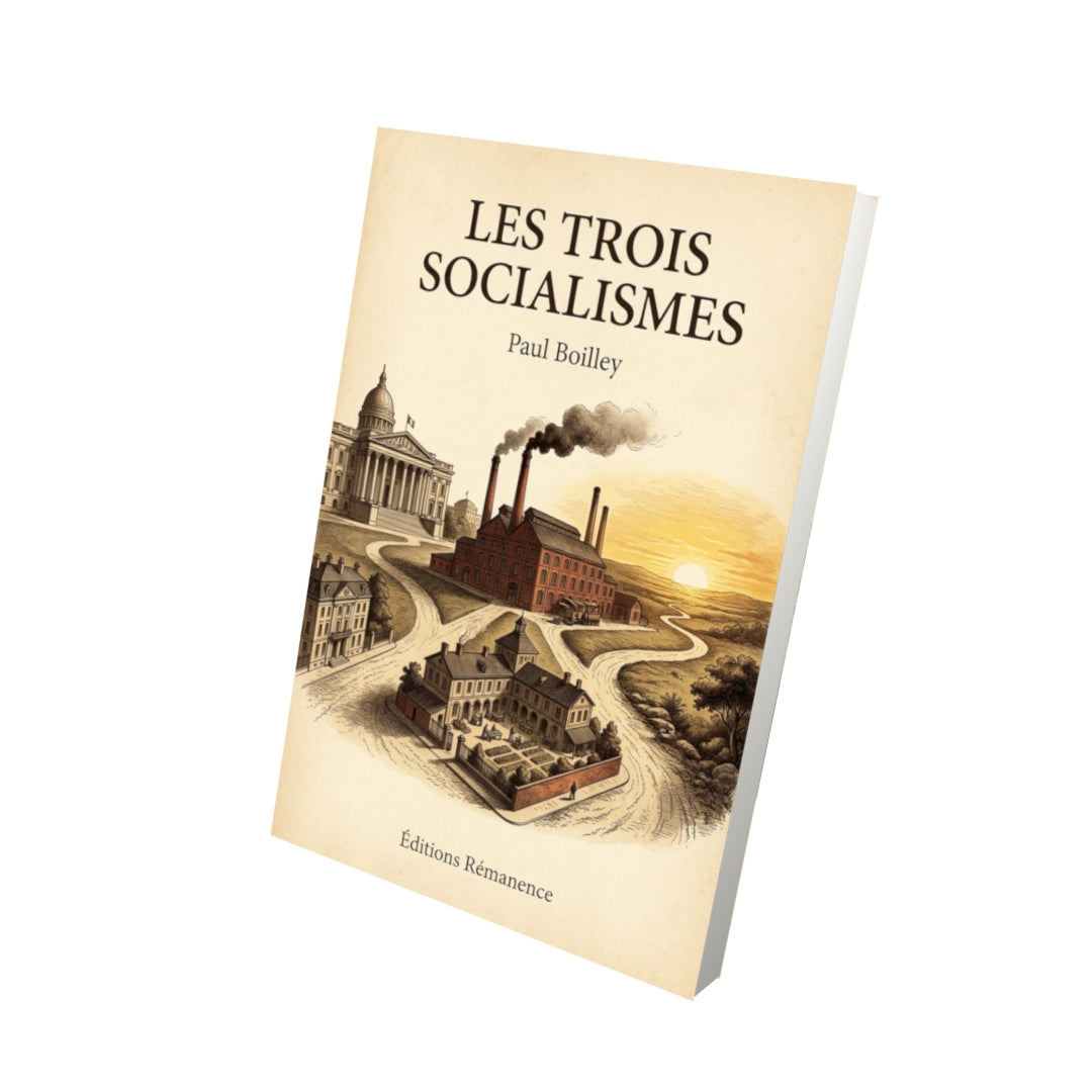 Livre Les Trois Socialismes par Paul Boilley - Vue 3D - Editions Remanence