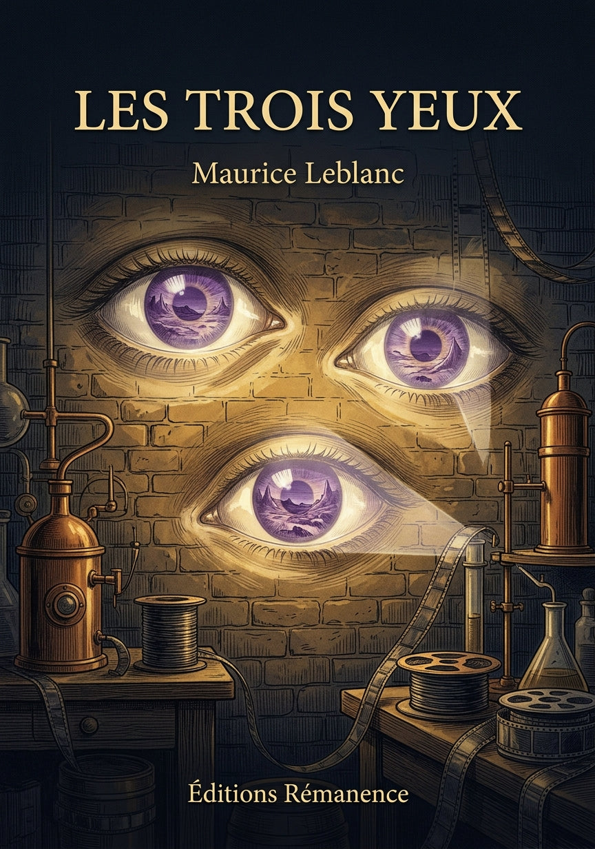 Livre Les Trois Yeux par Maurice Leblanc - Couverture - Editions Remanence