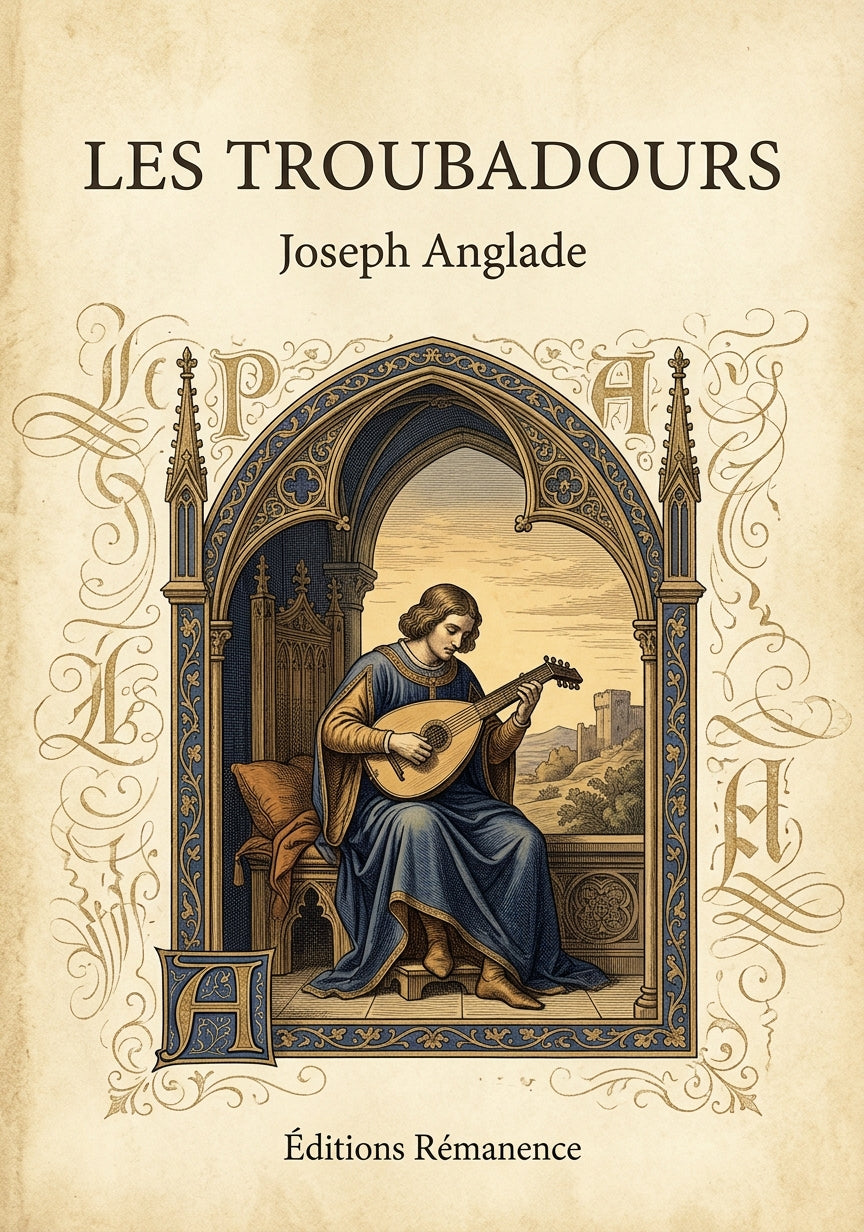 Livre Les Troubadours par Joseph Anglade - Couverture - Editions Remanence