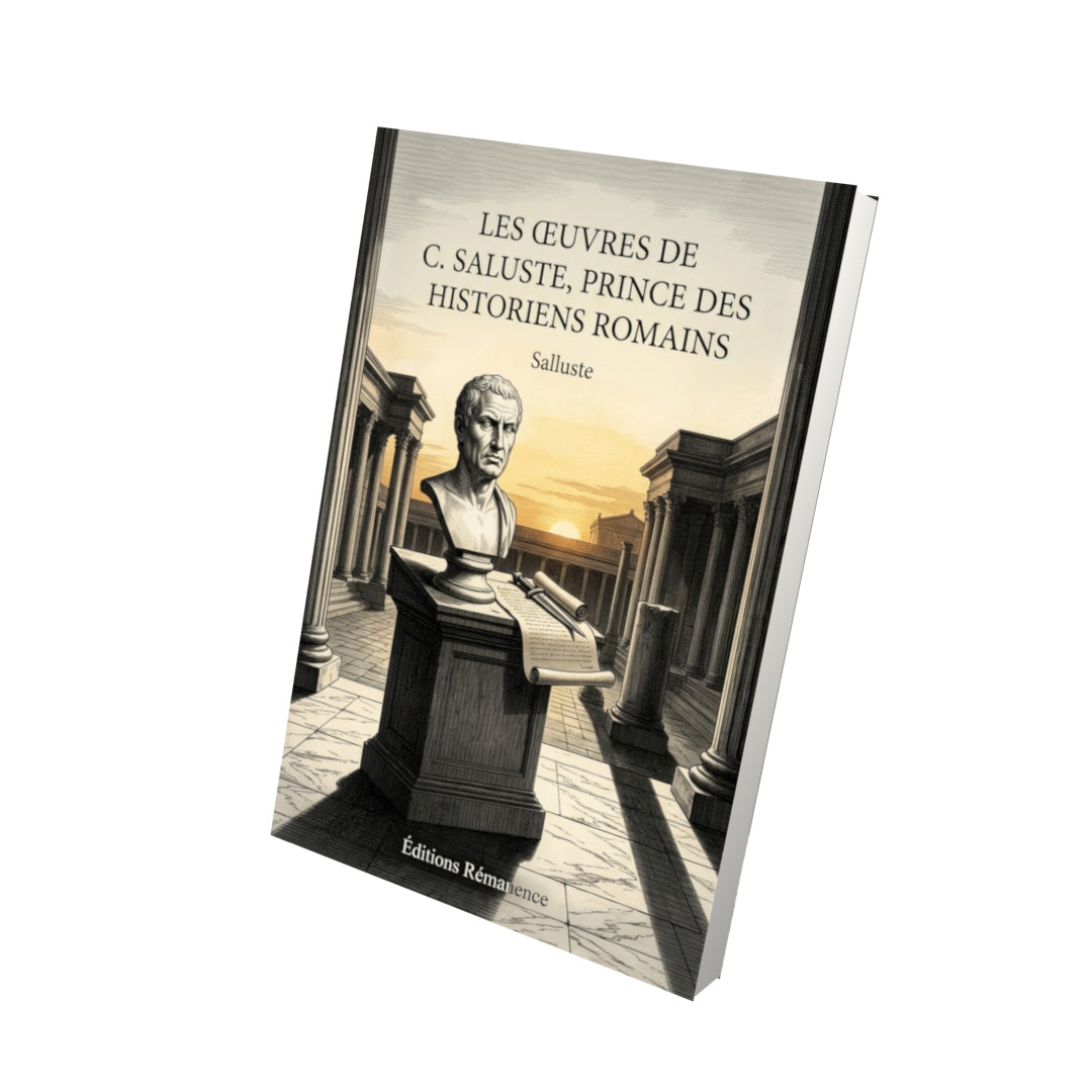 Livre Les Œuvres de C. Saluste, prince des historiens romains par Salluste - Vue 3D - Editions Remanence