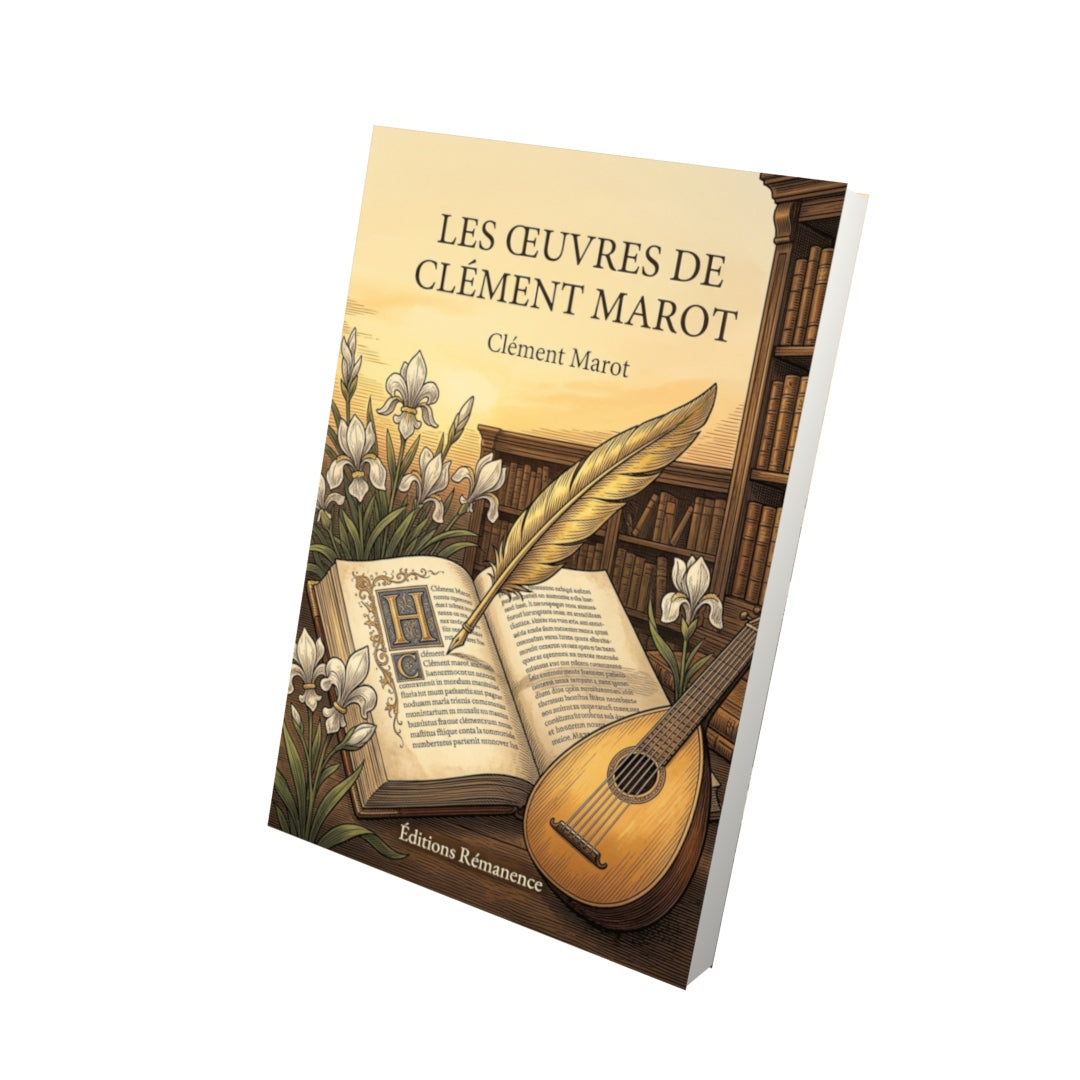 Livre Les œuvres de Clément Marot par Clément Marot - Vue 3D - Editions Remanence