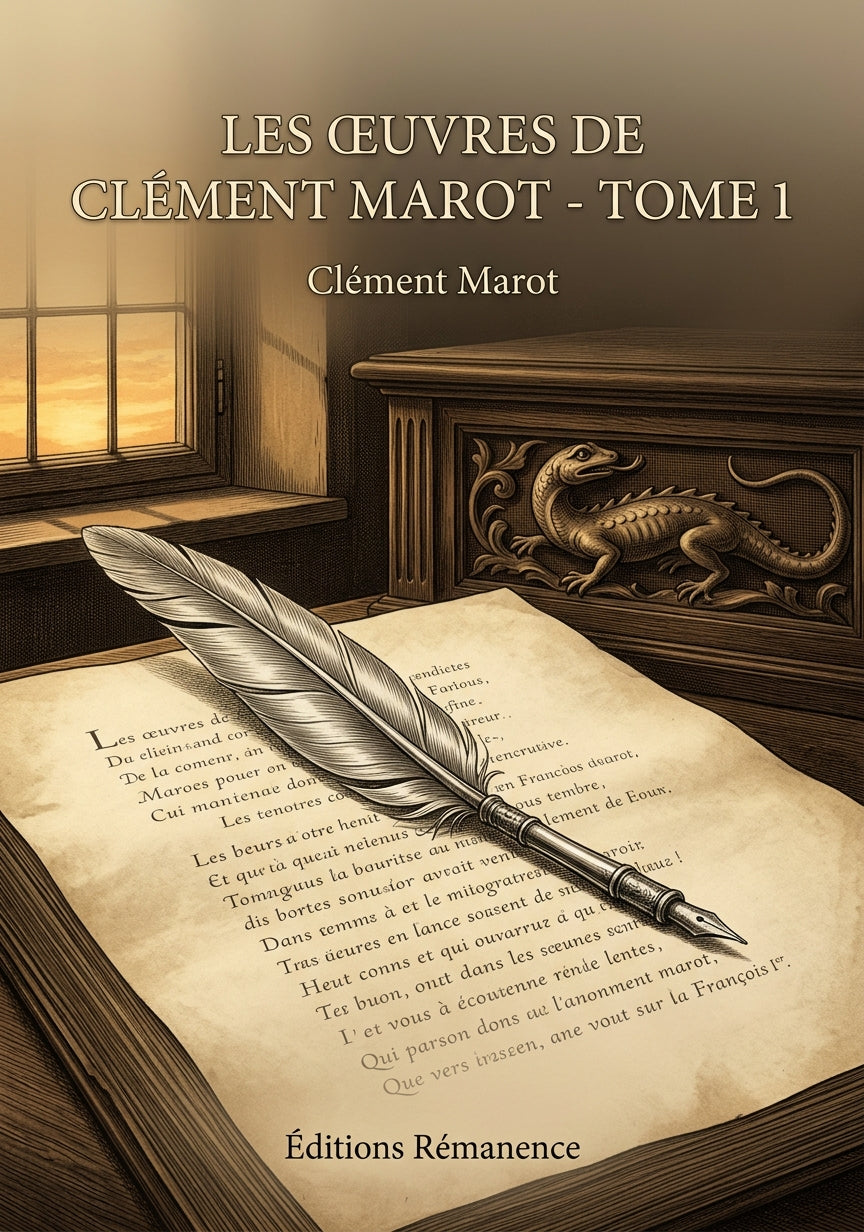 Livre Les Œuvres de Clément Marot - Tome 1 par Clément Marot - Couverture - Editions Remanence