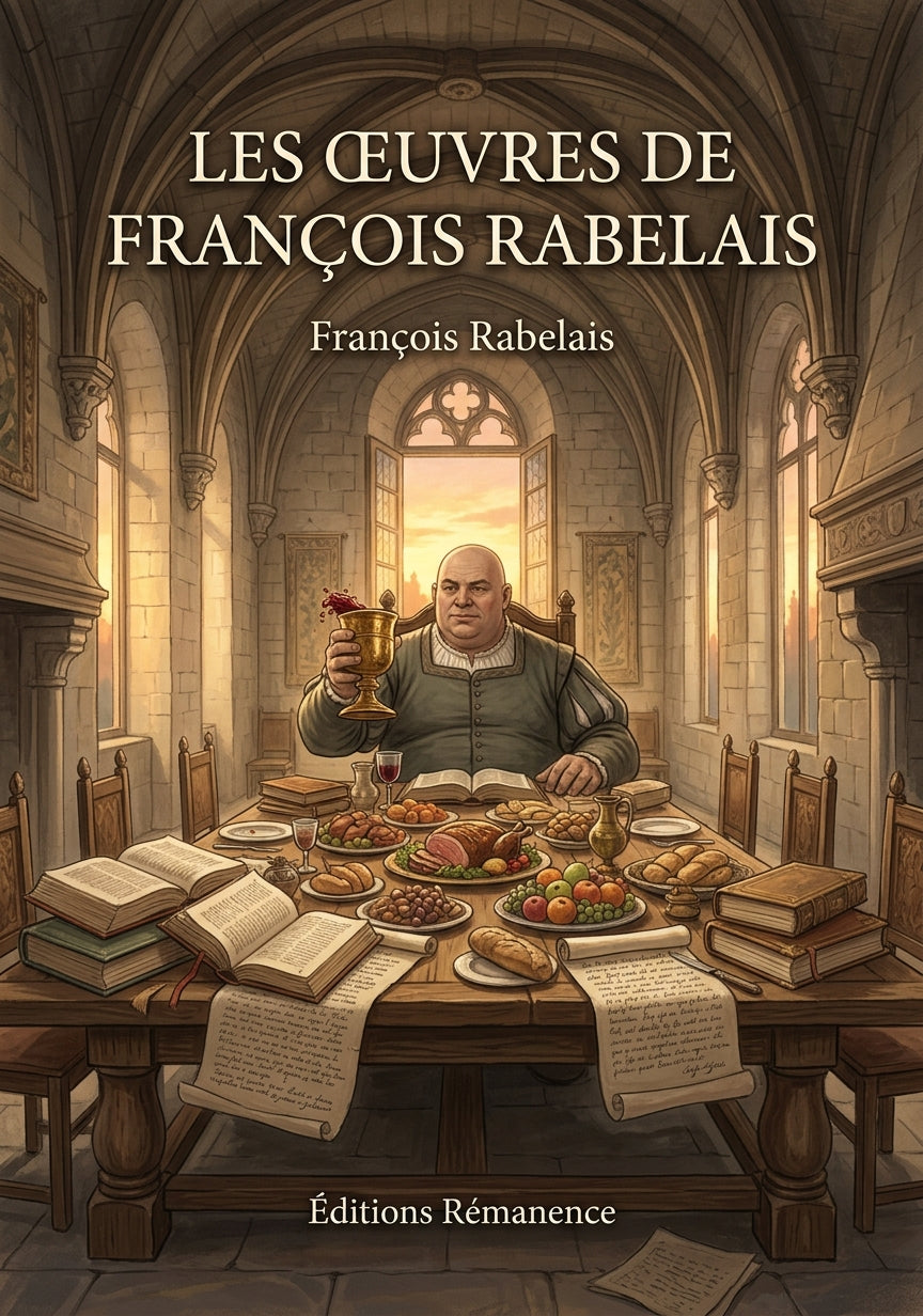 Livre Les Œuvres de François Rabelais par Charles Marty-Laveaux - Couverture - Editions Remanence