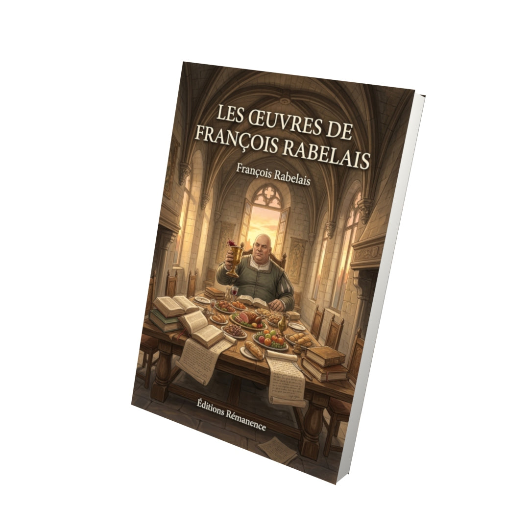 Livre Les Œuvres de François Rabelais par Charles Marty-Laveaux - Vue 3D - Editions Remanence