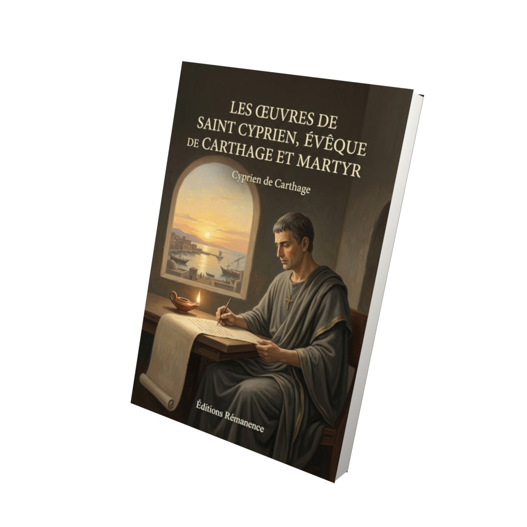 Livre Les œuvres de Saint Cyprien, évêque de Carthage et martyr par Cyprien de Carthage - Vue 3D - Editions Remanence