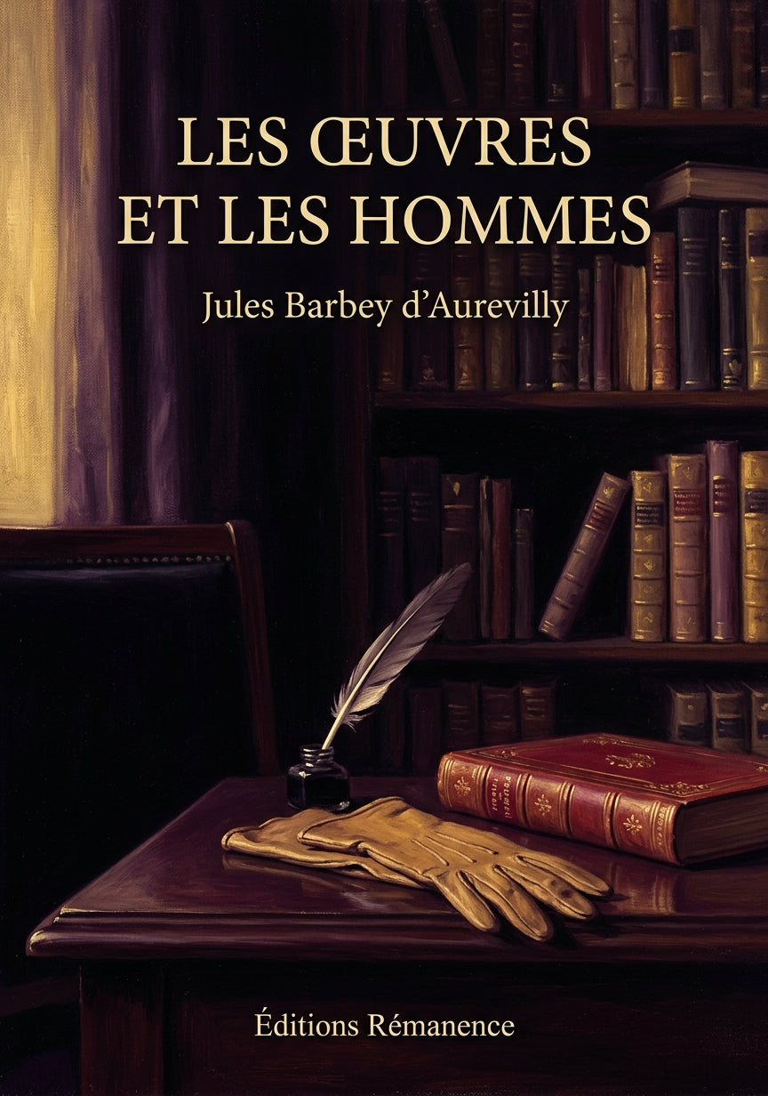 Livre Les Œuvres et les Hommes par Jules Barbey d’Aurevilly - Couverture - Editions Remanence