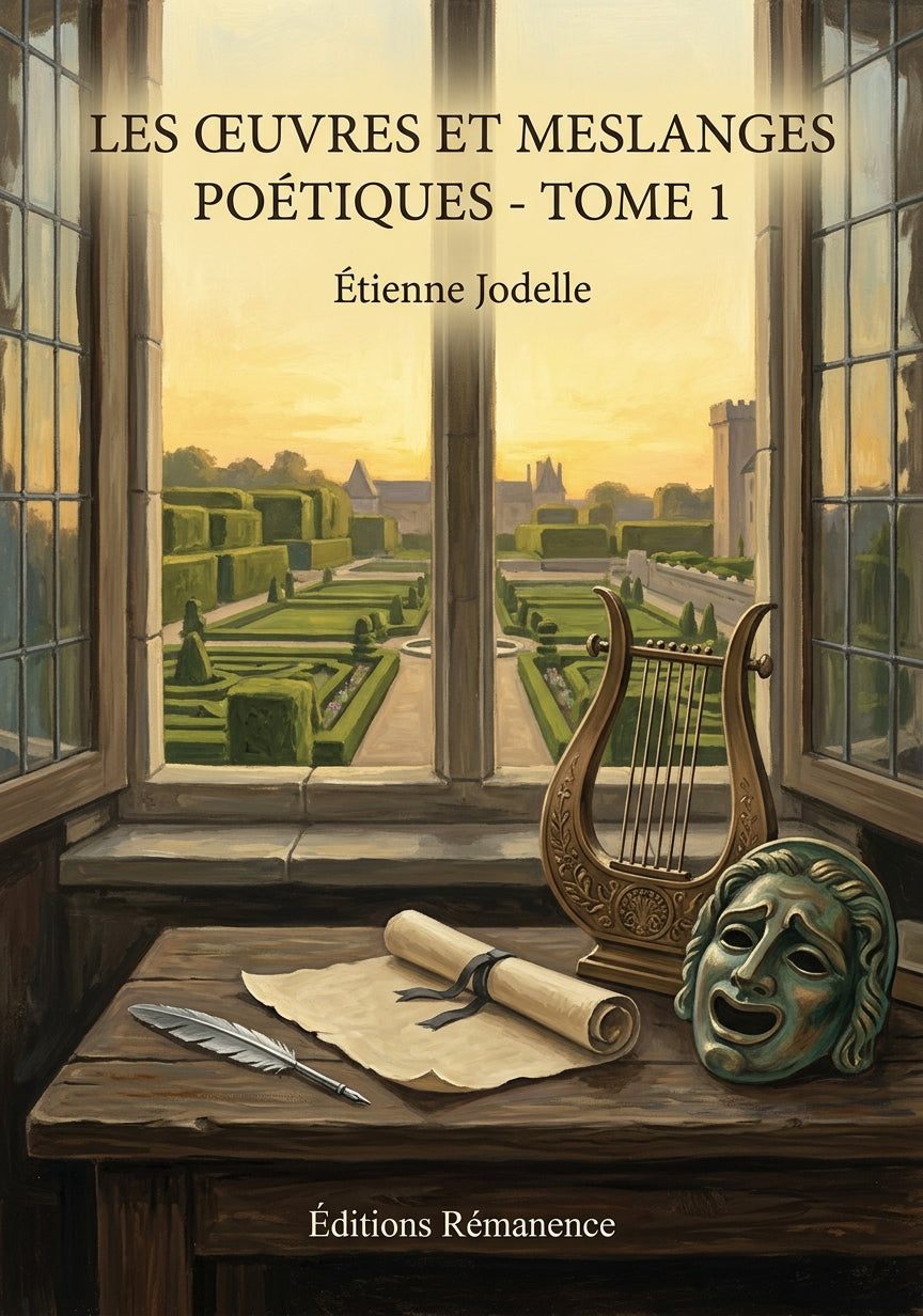 Livre Les Œuvres et Meslanges poétiques - Tome 1 par Étienne Jodelle - Couverture - Editions Remanence