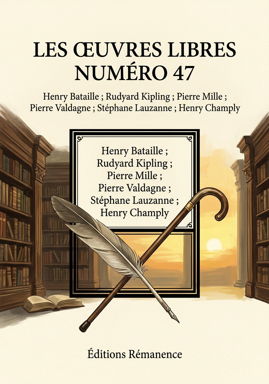 Livre Les Œuvres libres numéro 47 par Henry Bataille ; Rudyard Kipling ; Pierre Mille ; Pierre Valdagne ; Stéphane Lauzanne ; Henry Champly - Couverture - Editions Remanence