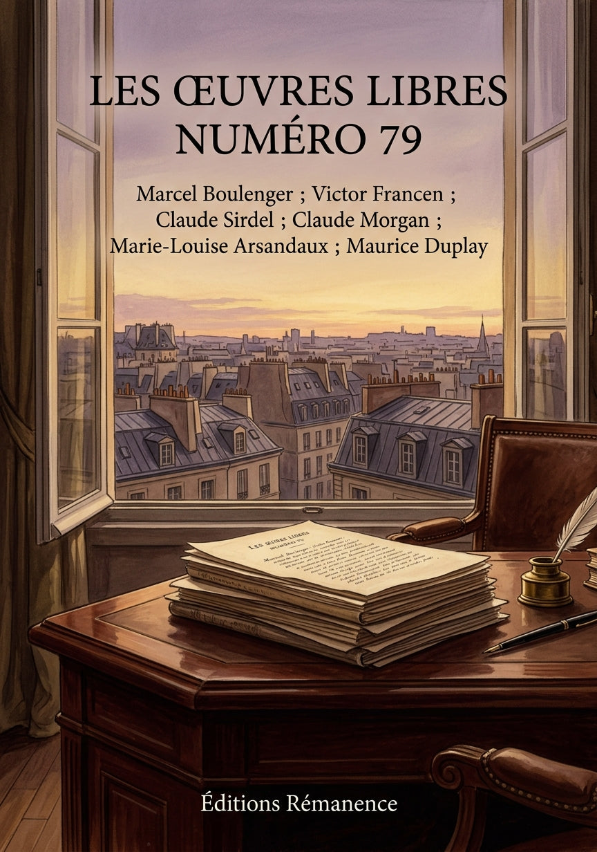 Livre Les Œuvres libres numéro 79 par Marcel Boulenger ; Victor Francen ; Claude Sirdel ; Claude Morgan ; Marie-Louise Arsandaux ; Maurice Duplay - Couverture - Editions Remanence