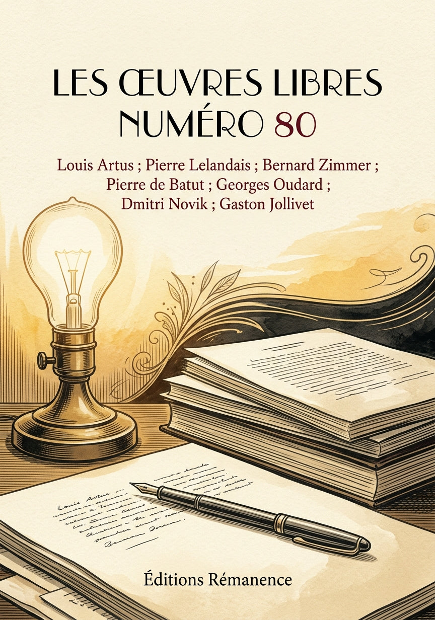 Livre Les Œuvres libres numéro 80 par Louis Artus ; Pierre Lelandais ; Bernard Zimmer ; Pierre de Batut ; Georges Oudard ; Dmitri Novik ; Gaston Jollivet - Couverture - Editions Remanence