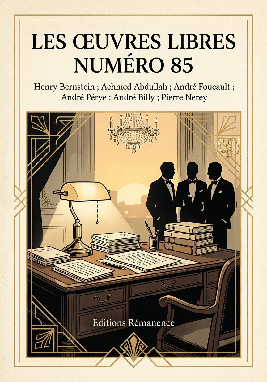 Livre Les Œuvres libres numéro 85 par Henry Bernstein ; Achmed Abdullah ; André Foucault ; André Pérye ; André Billy ; Pierre Nerey - Couverture - Editions Remanence