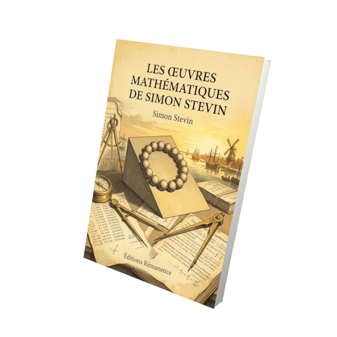 Livre Les Œuvres mathématiques de Simon Stevin par Simon Stevin - Vue 3D - Editions Remanence