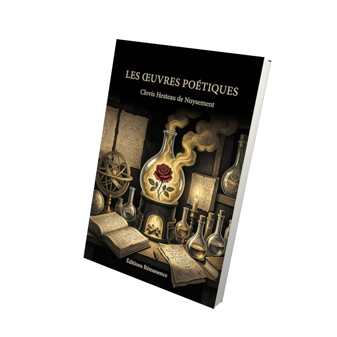Livre Les œuvres poétiques par Clovis Hesteau de Nuysement - Vue 3D - Editions Remanence