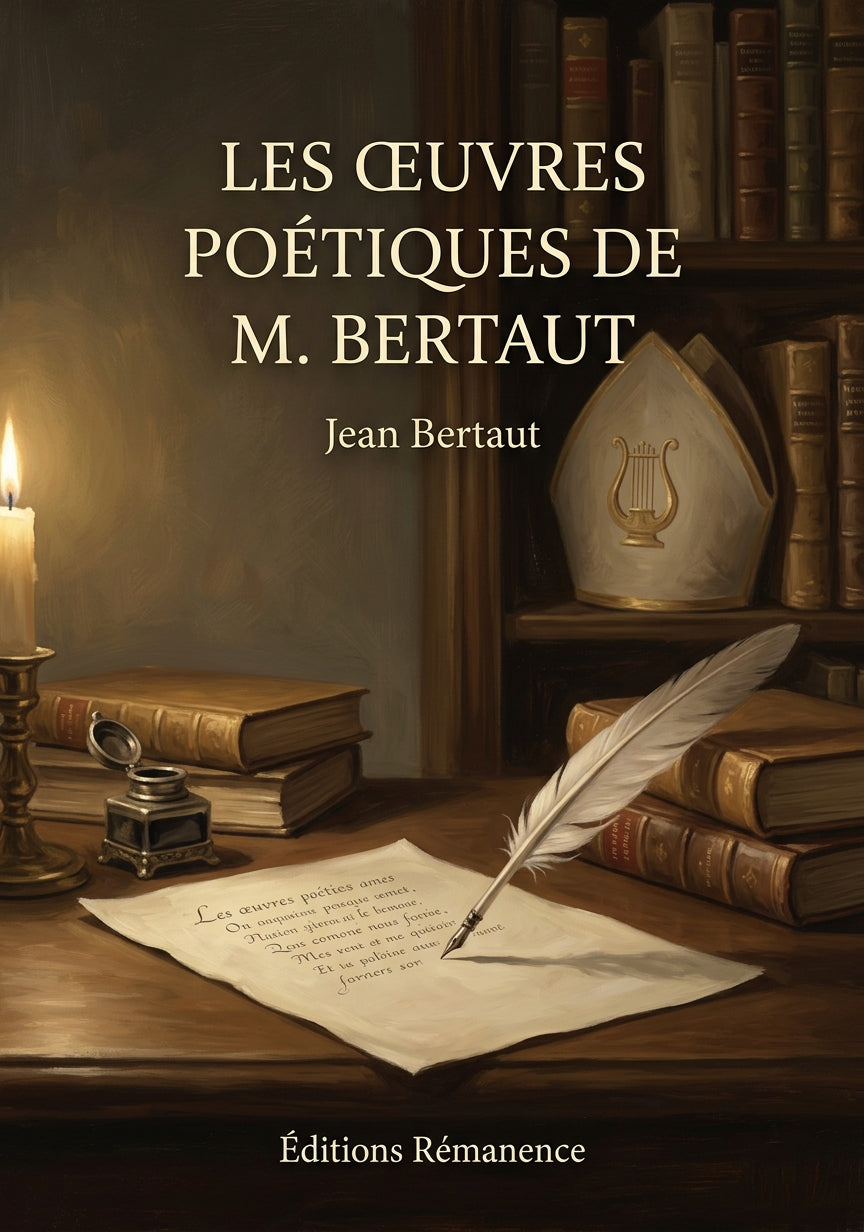 Livre Les Œuvres poétiques de M. Bertaut par Jean Bertaut - Couverture - Editions Remanence