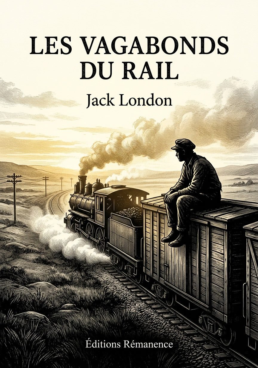 Livre Les Vagabonds du Rail par Jack London - Couverture - Editions Remanence