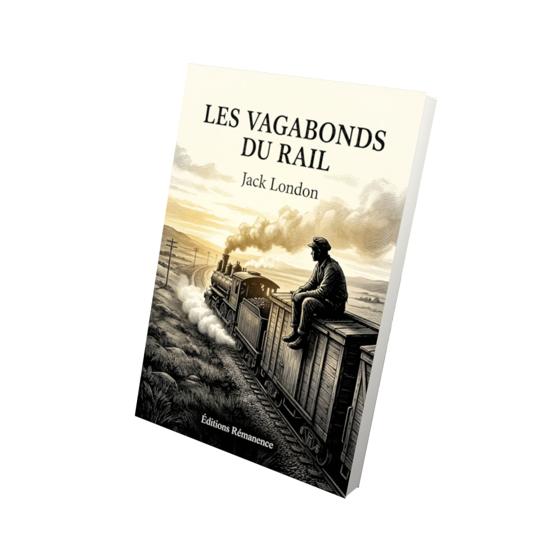 Livre Les Vagabonds du Rail par Jack London - Vue 3D - Editions Remanence