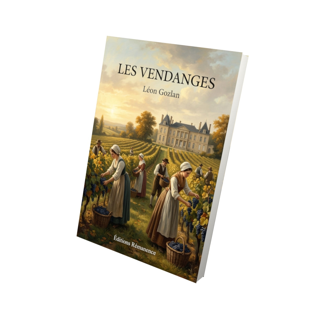 Livre Les vendanges par Léon Gozlan - Vue 3D - Editions Remanence