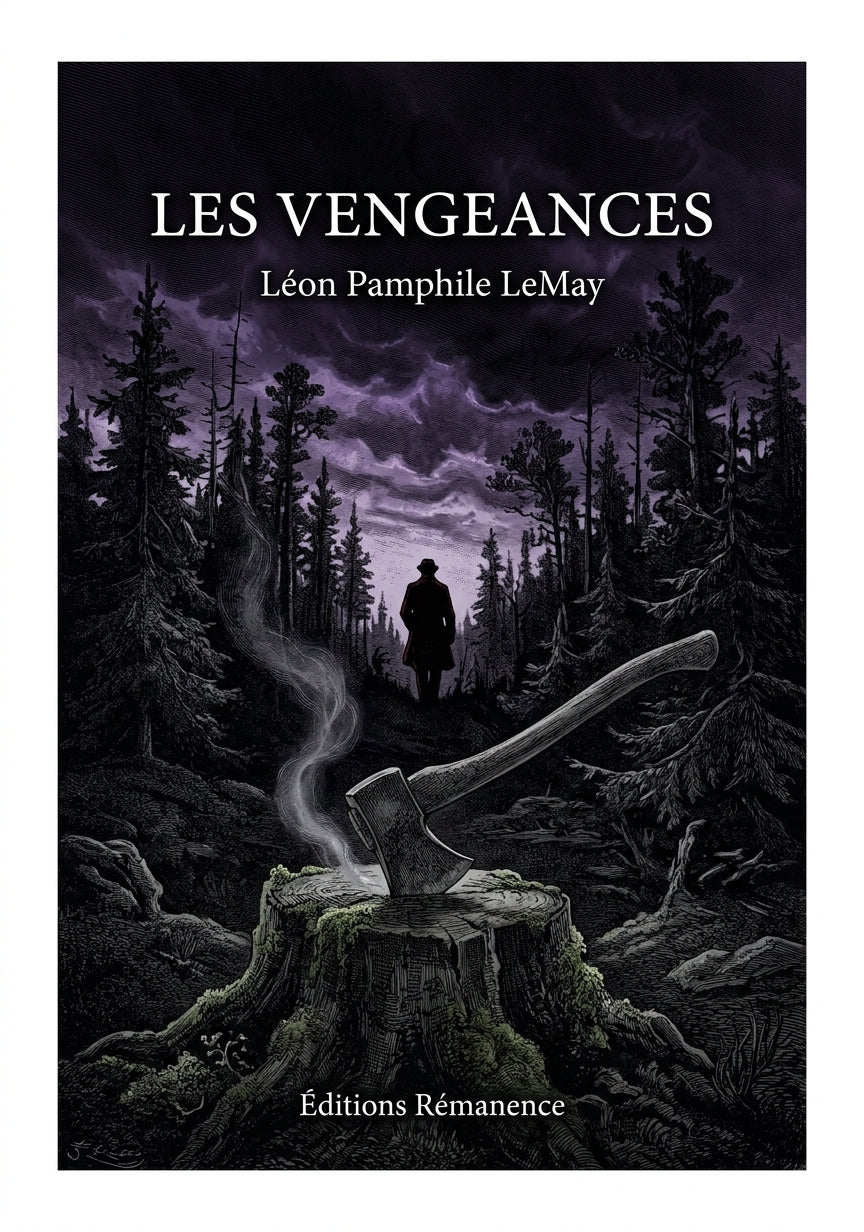 Livre Les Vengeances par Léon Pamphile LeMay - Couverture - Editions Remanence