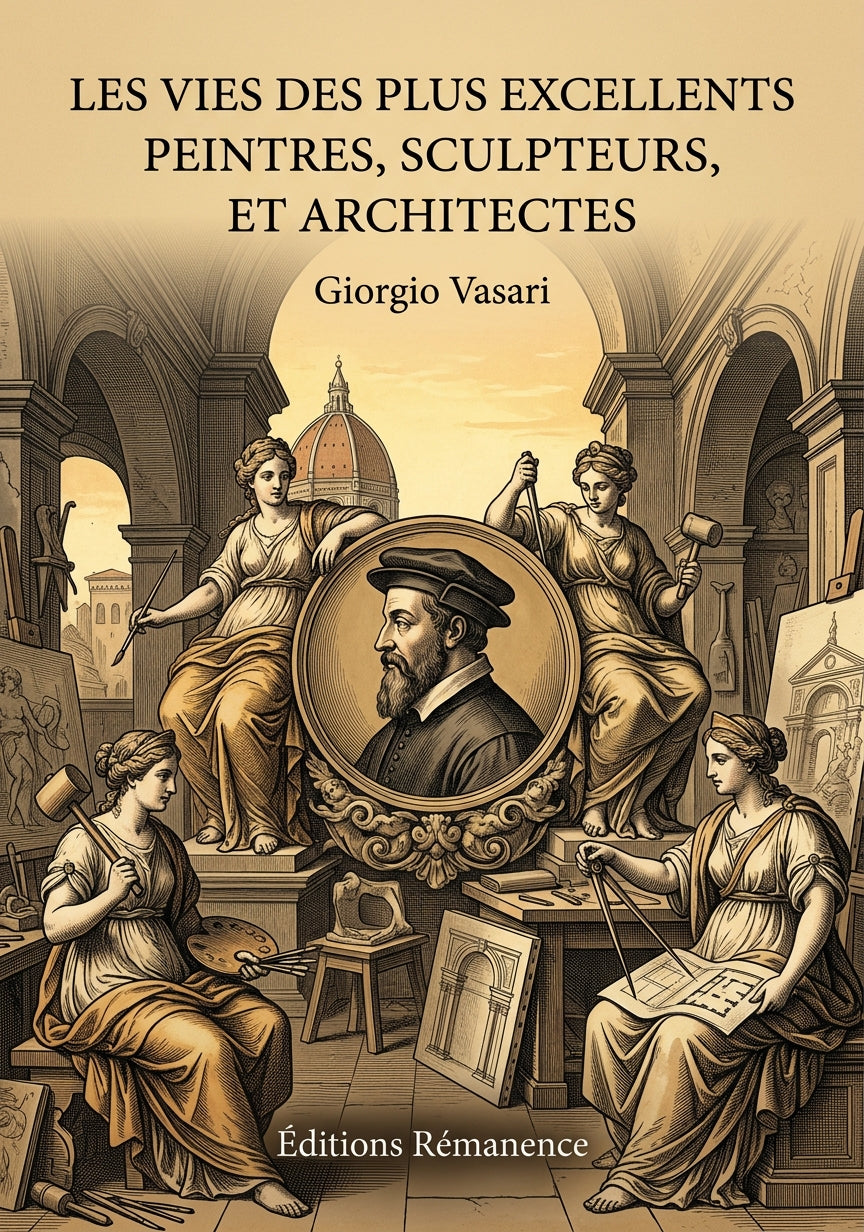 Livre Les vies des plus excellents peintres, sculpteurs, et architectes par Giorgio Vasari - Couverture - Editions Remanence