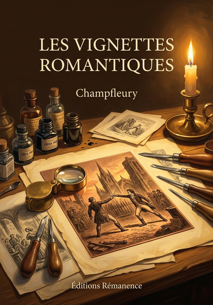 Livre Les Vignettes romantiques par Champfleury - Couverture - Editions Remanence