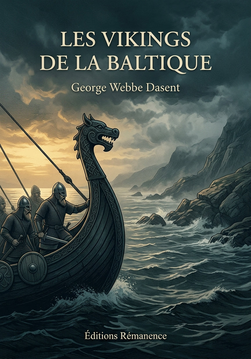 Livre Les Vikings de la Baltique par George Webbe Dasent - Couverture - Editions Remanence