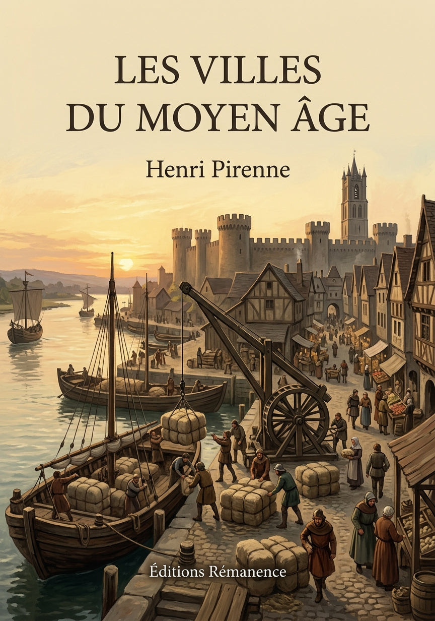 Livre Les Villes du Moyen Âge par Henri Pirenne - Couverture - Editions Remanence