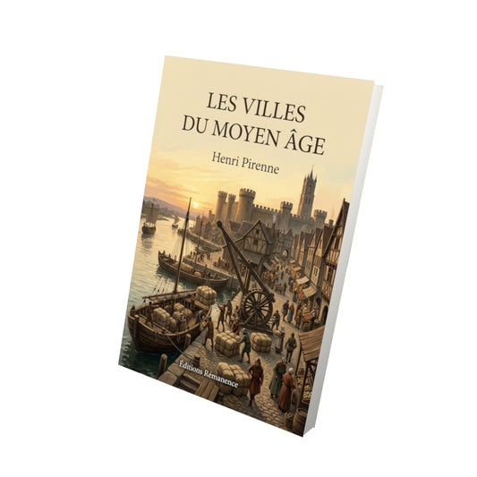 Livre Les Villes du Moyen Âge par Henri Pirenne - Vue 3D - Editions Remanence