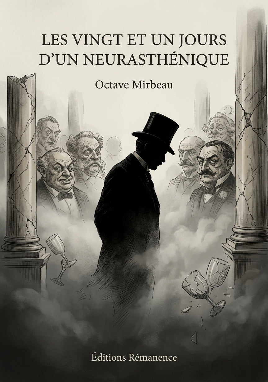 Livre Les Vingt et un Jours d’un neurasthénique par Octave Mirbeau - Couverture - Editions Remanence