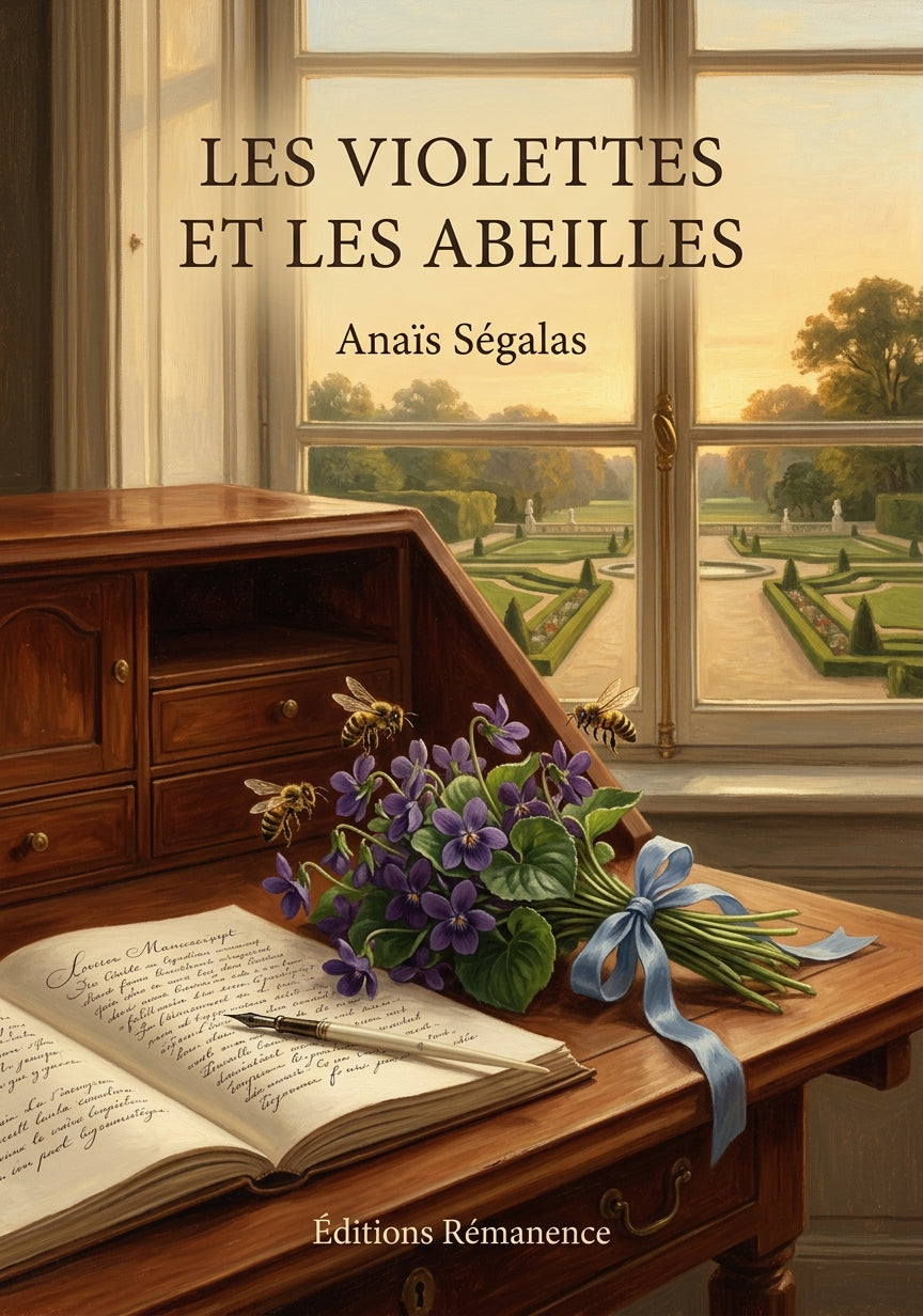 Livre Les Violettes et les Abeilles par Anaïs Ségalas - Couverture - Editions Remanence