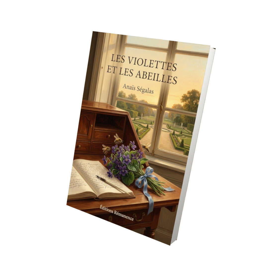Livre Les Violettes et les Abeilles par Anaïs Ségalas - Vue 3D - Editions Remanence