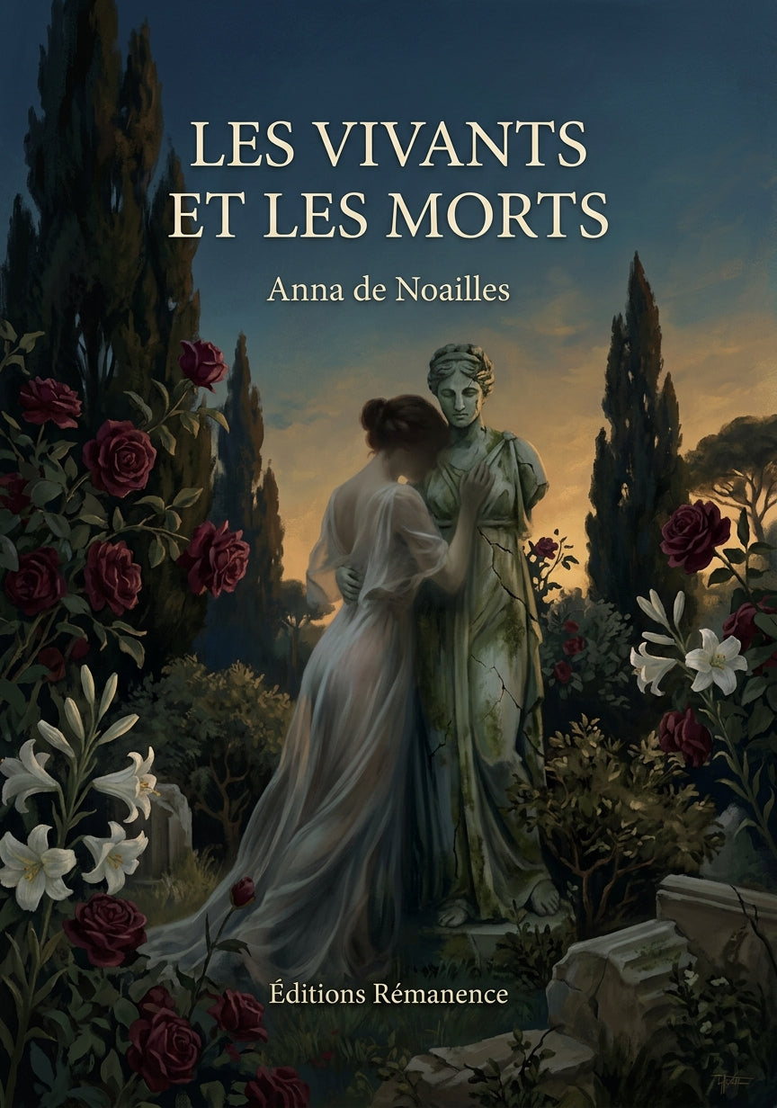 Livre Les Vivants et les Morts par Anna de Noailles - Couverture - Editions Remanence