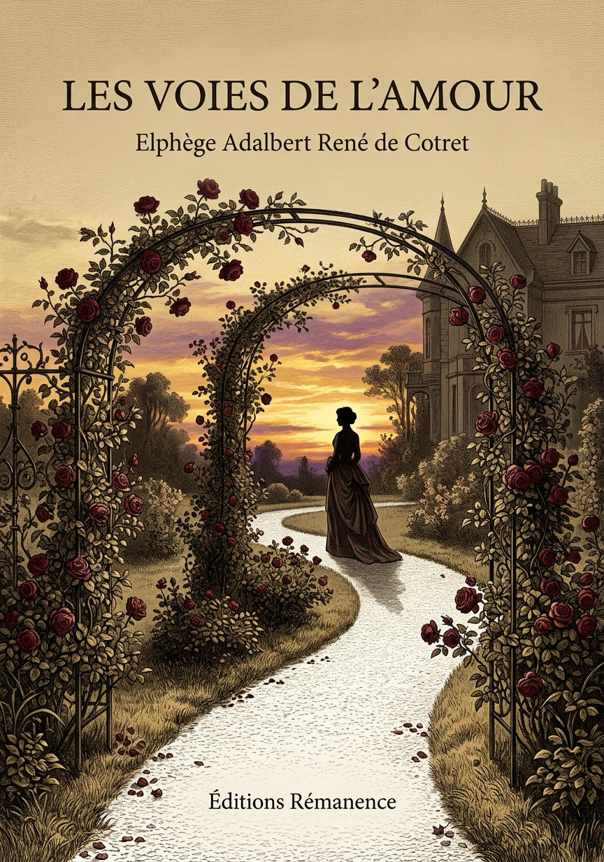 Livre Les voies de l’amour par Elphège Adalbert René de Cotret - Couverture - Editions Remanence