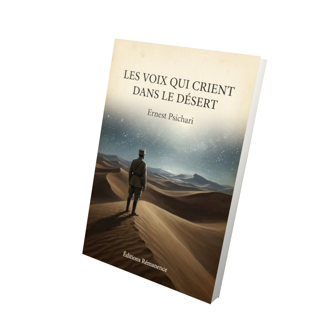 Livre Les voix qui crient dans le désert - Ernest Psichari - Vue 3D - Editions Remanence