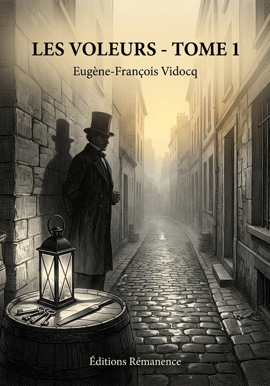 Livre Les Voleurs - Tome 1 par Eugène-François Vidocq - Couverture - Editions Remanence